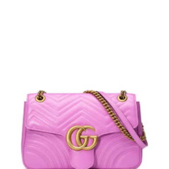 Wow! Rare Gucci Medium Marmont Bag in Pink - Picture 15 of 16